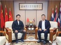 泰国华人青年商会会长李嘉淳与国际潮青联合会副会长陈诚杰座谈交流
