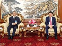 陈才雄会长率团访问泰国中华总商会，与林楚钦主席、李桂雄主席等亲切交流