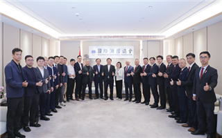 新加坡潮州八邑会馆吴木兴会长一行莅临国际潮青联合会联谊交流