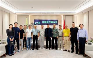 新加坡深圳总商会会长吴南祥一行莅临国际潮青联合会交流指导